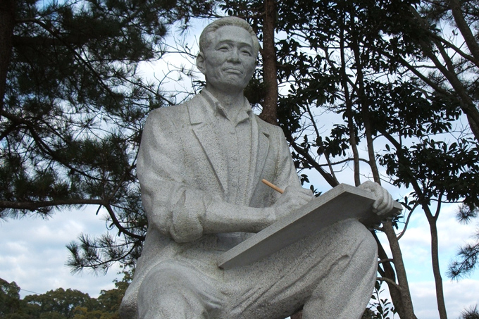 Stone Statue of Yusuke Aoyagi